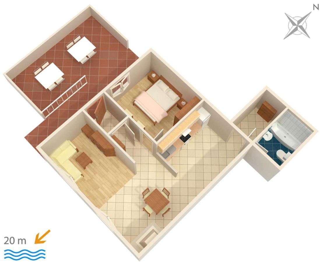 Apartments By The Sea Brist, Makarska - 505 Подаца Екстериор снимка